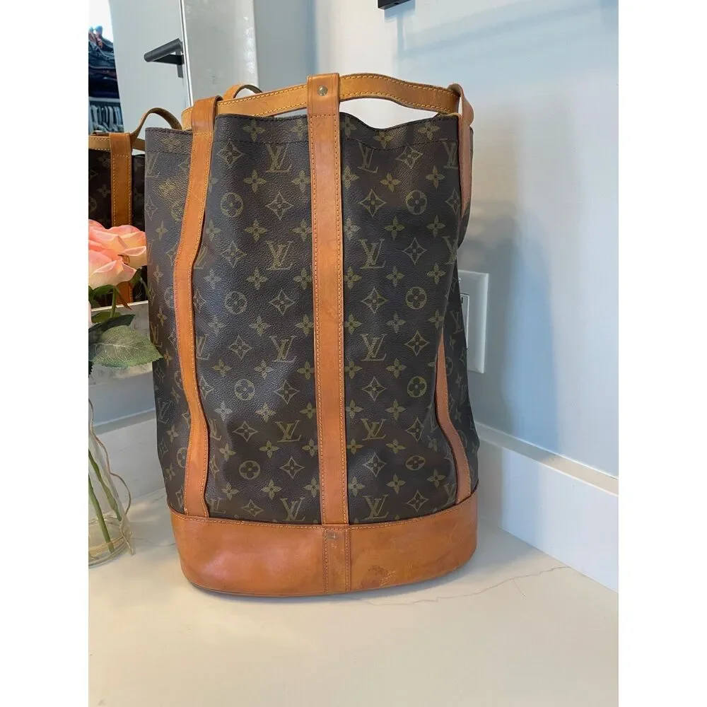 Louis Vuitton Authentic Randonnee PM Monogram Hobo Backpack Bag